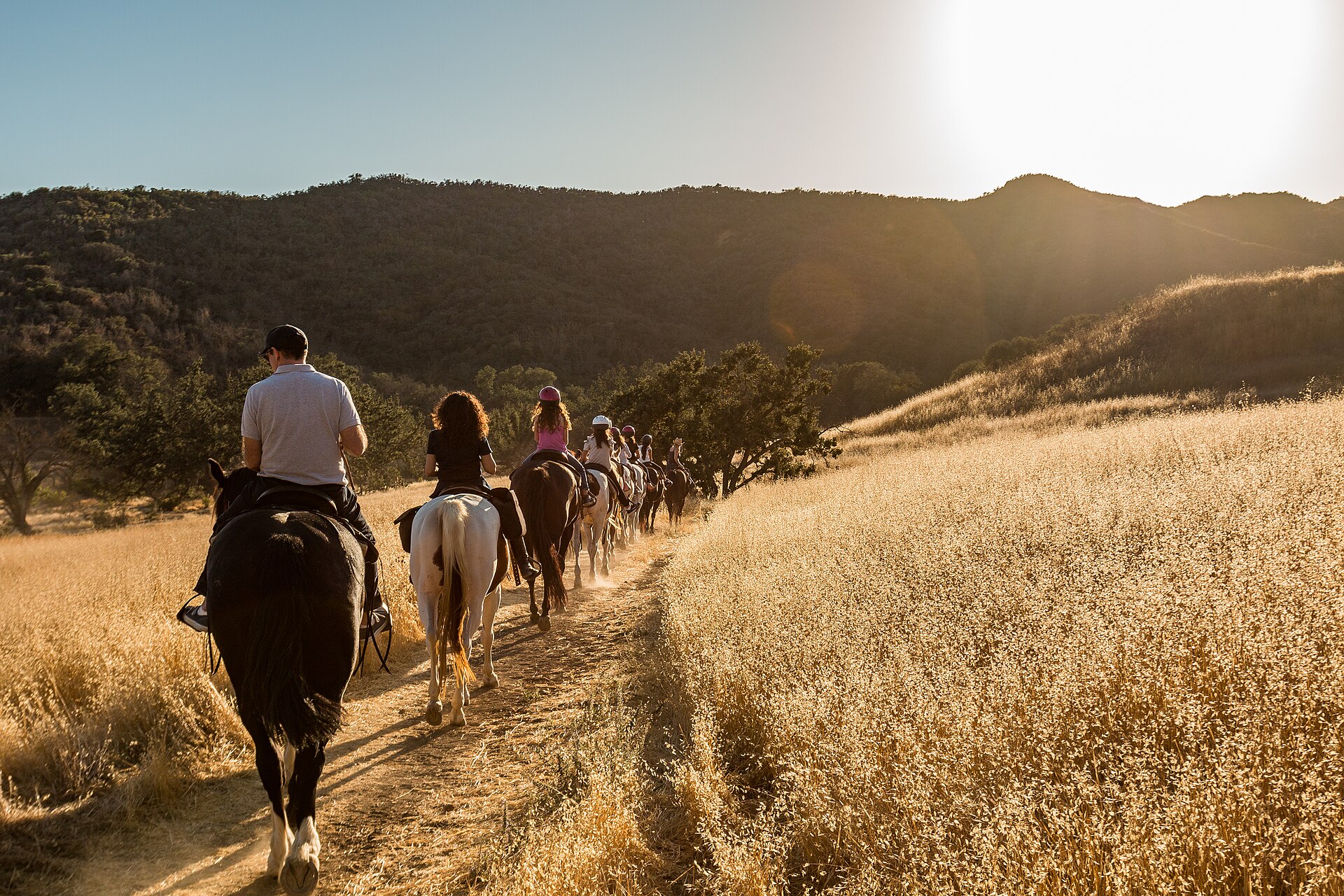 Golden hour in the Santa Monica Mountains above the Conejo Valley